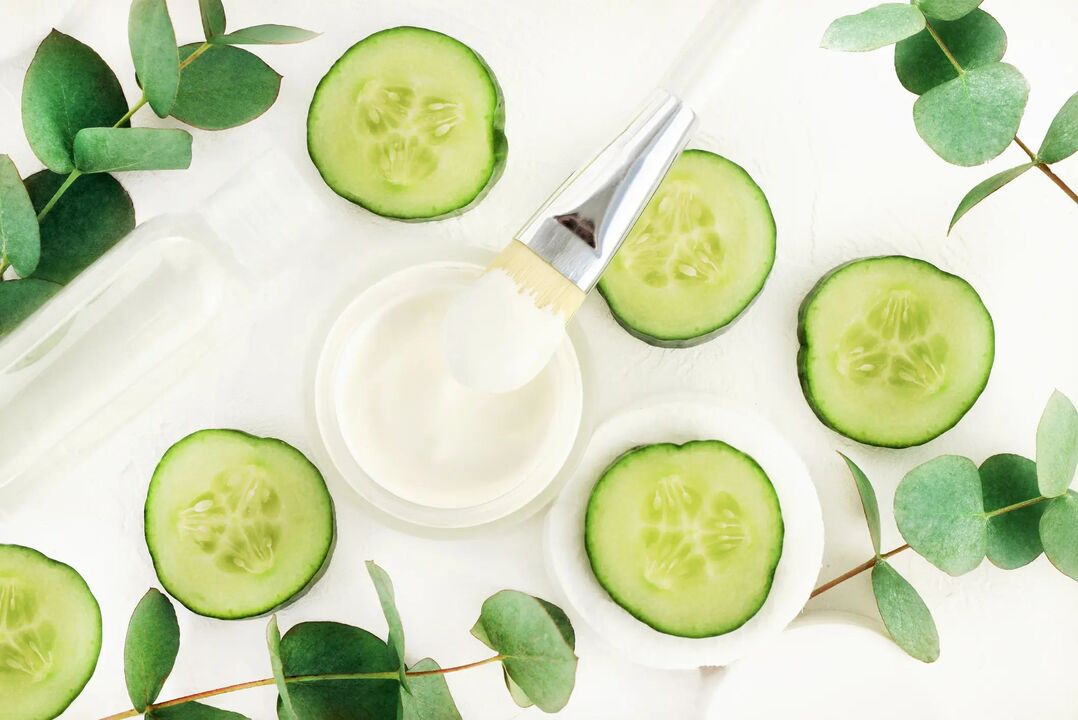 pepino fresco para rejuvenecer